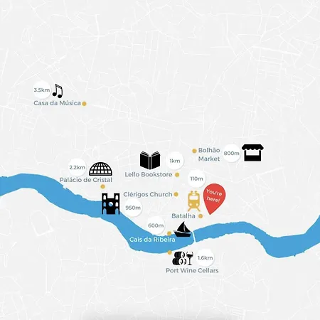 Appartement Sol Modern @ Batalha Metro Porto